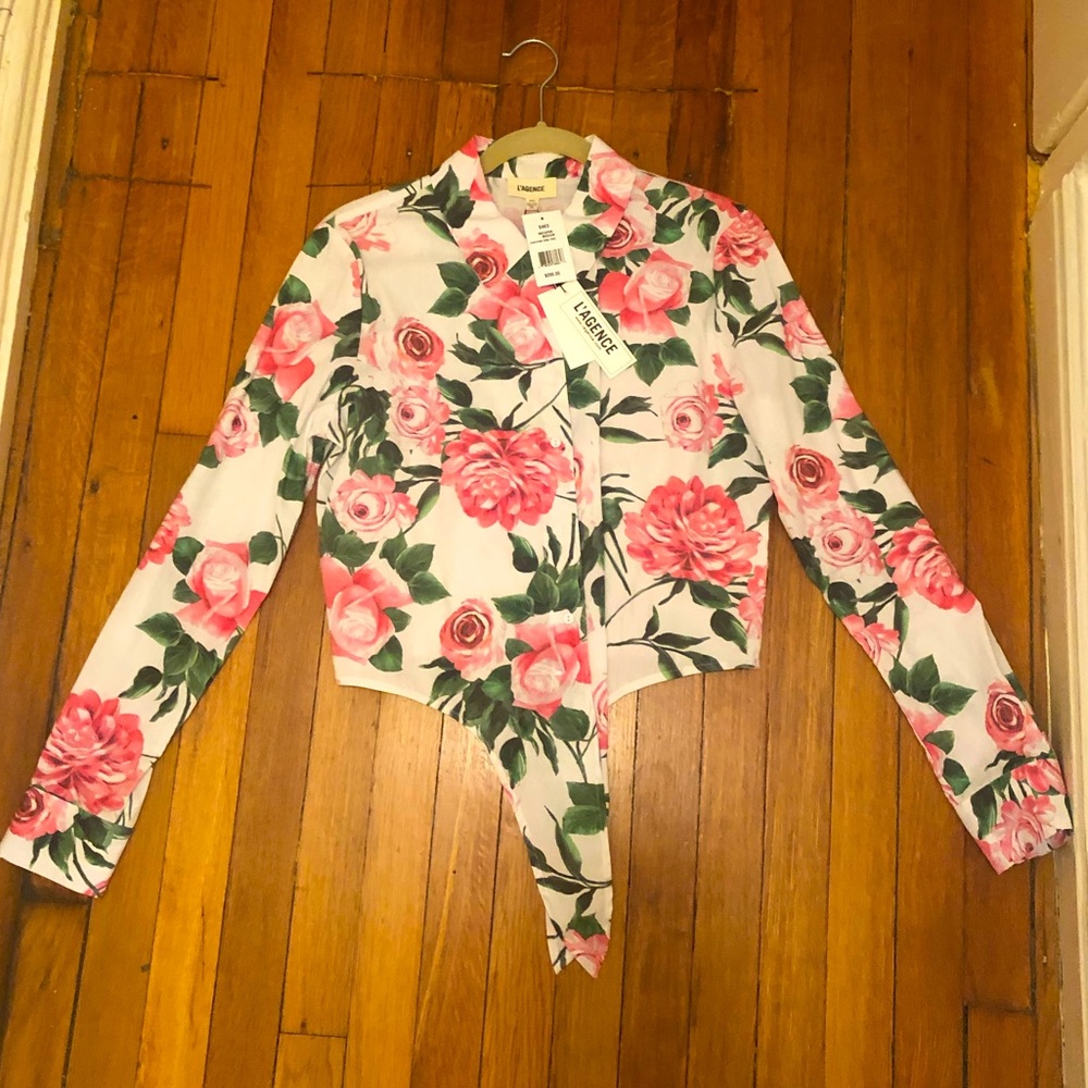 L’Agence button down blouse Medium